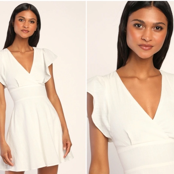 LULU's Bachelorette Engagement Bridal Shower Honeymoon Classy Sexy Mini Dress - Picture 3 of 3